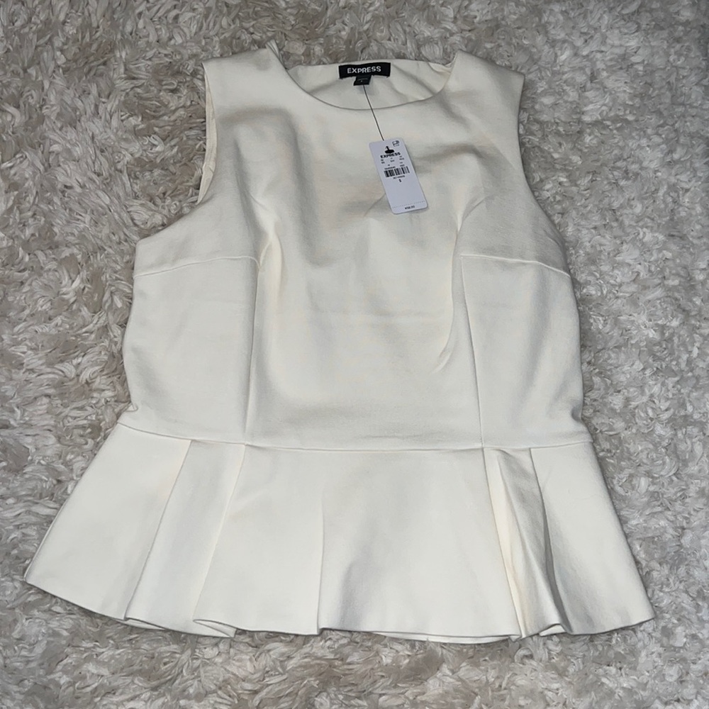 NWT peplum tank top